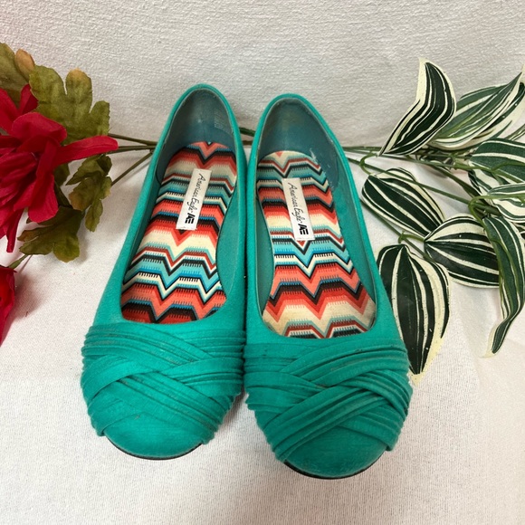 American Eagle Cayley in Turquoise size 8 1/2  #47 - Picture 2 of 6